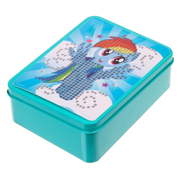 

Алмазная вышивка на шкатулке, 12 х 9 х 4 см «Рейнбоу Деш», My Little Pony