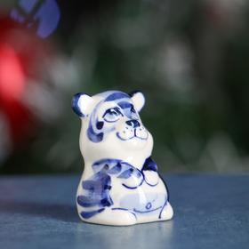 

Сувенир Тигр "Барни" , 4см, гжель