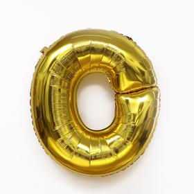 Шар фольгированный 40' «Буква О», золото Ош