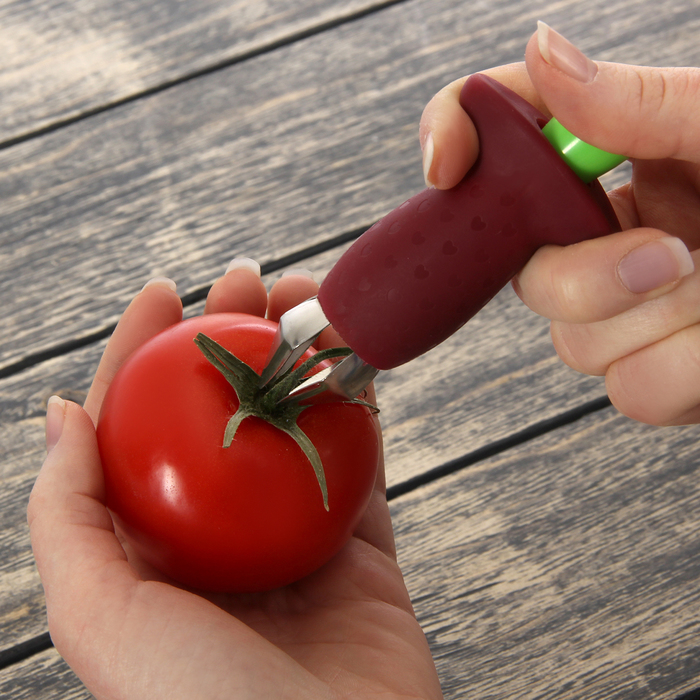 Прибор для удаления хвостика клубники и помидоров