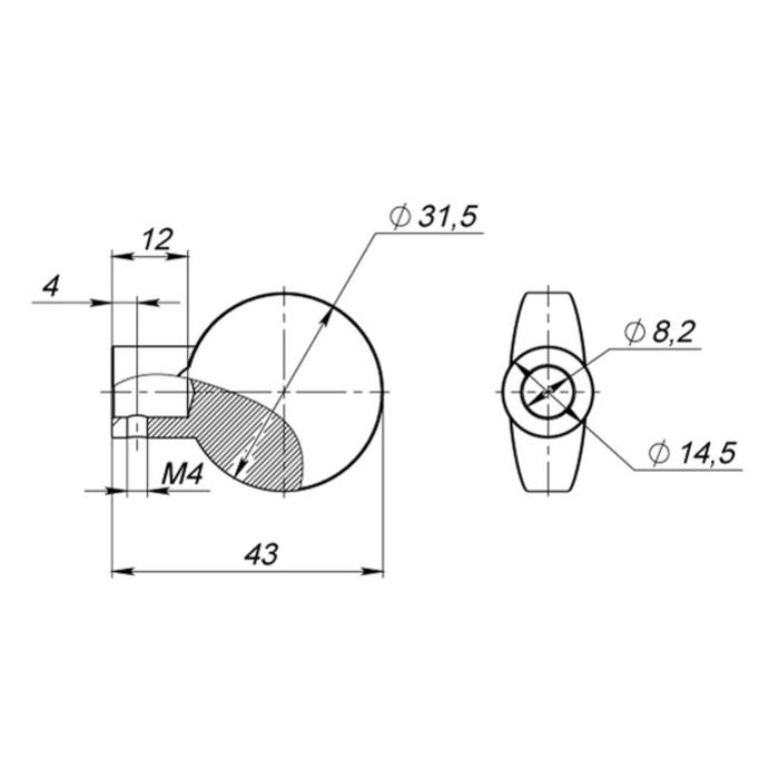 фото Вертушка под цилиндр d-pro-bl-24, черный fuaro