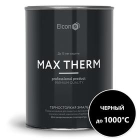 

Термостойкая антикоррозионная эмаль Elcon Max Therm, до 1000 °С, 0,8 кг, черный