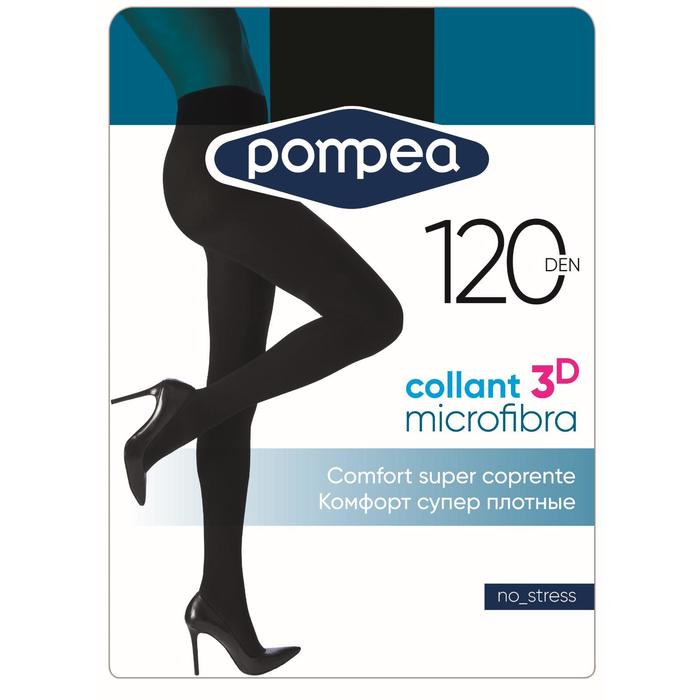 

Колготки женские MICROFIBRA 3D 120 den, цвет Nero, размер 4