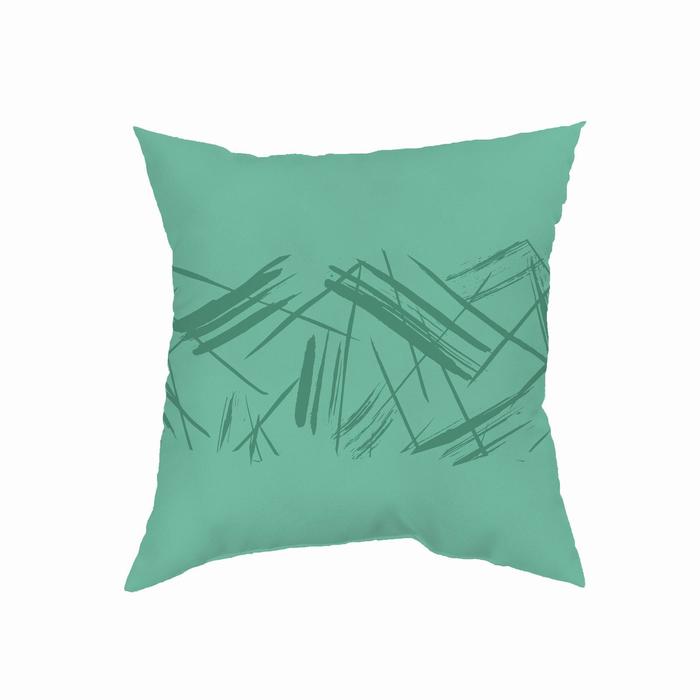 Подушка декоративная «Графика», размер 40х40 см, цвет зелёный