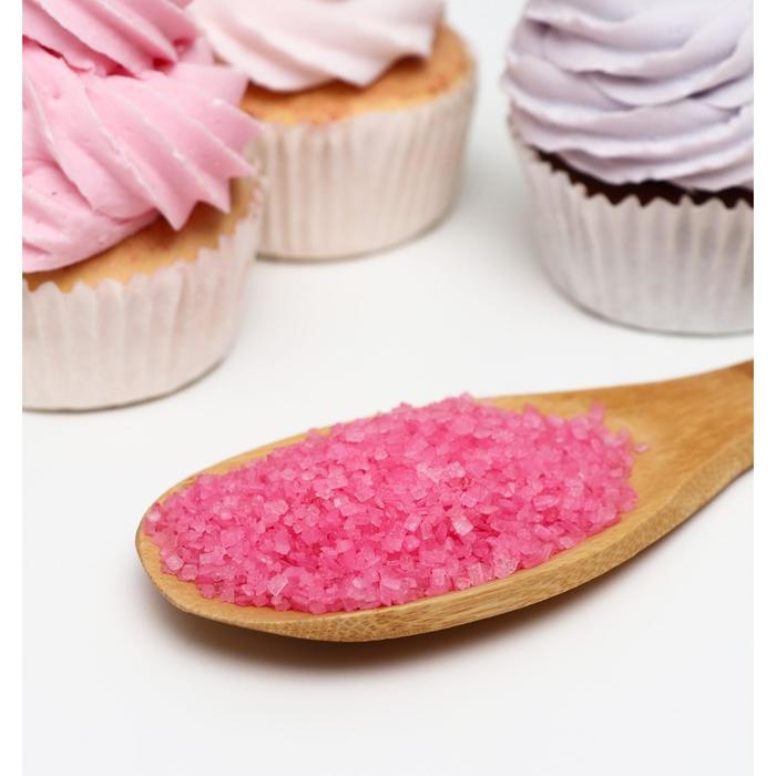 Посыпка сахарная декоративная Сахар цветной, розовый, 50 г