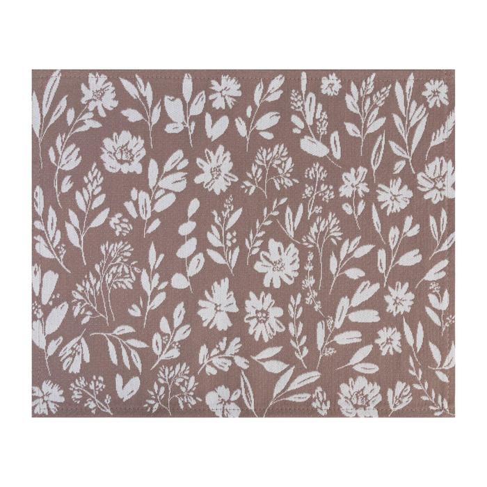 

Салфетка "Этель" Flowers brown 30х45 см вид 1, 35% хл 65% пэ, 370 г/м2