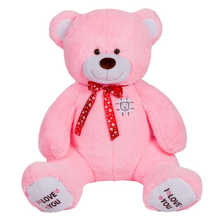 Мягкая игрушка «Медведь Топтыжка», цвет розовый, 120 см