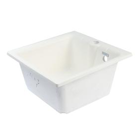 

УЦЕНКА Мойка кухонная из камня GRANMILL 18, 415х415х200 мм, белая