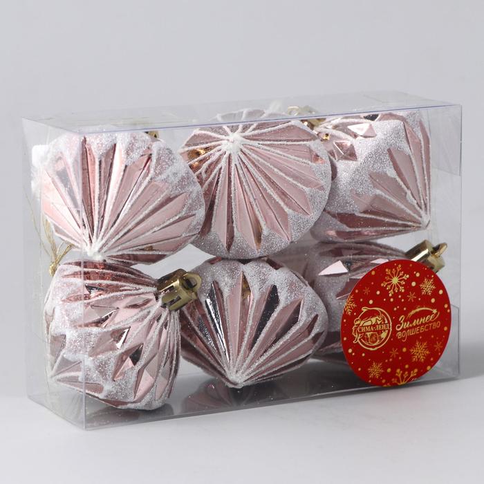 фото Украшение ёлочное "шэрон" (набор 6 шт) 6х5 см зимнее волшебство