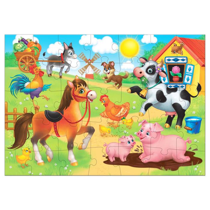 

Пазлы «Солнечная ферма», 35 элементов