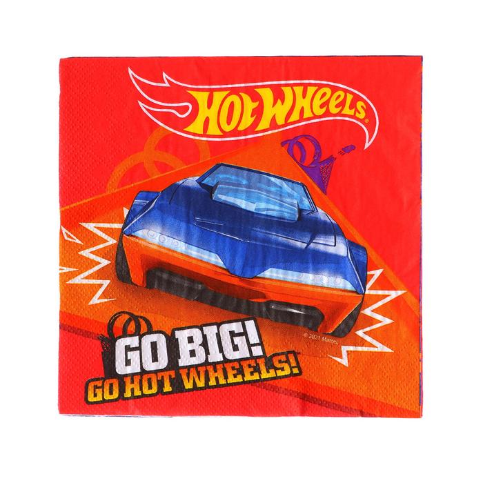 

Салфетки бумажные Hot Wheels, трехслойные, 33х33 см, набор 20 шт.