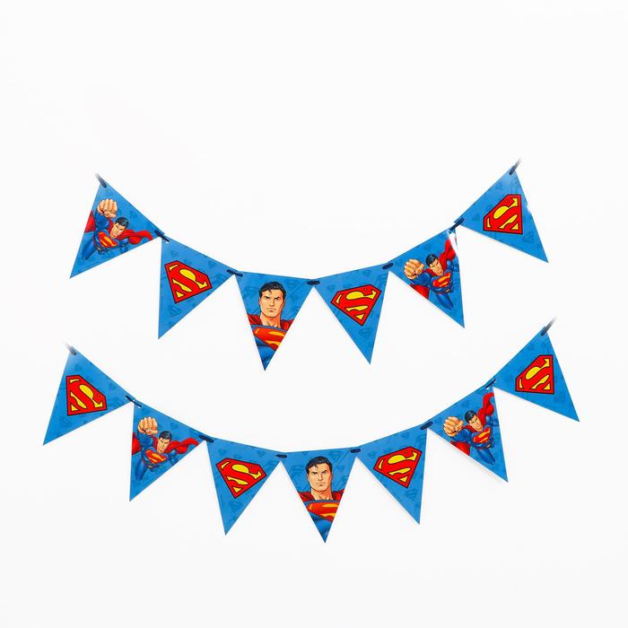

Гирлянда бумажная Superman, флажки