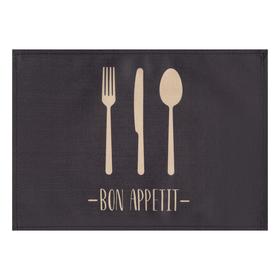

Салфетка на стол Доляна Bon appetit, 30х45 см, полиэстер 100%