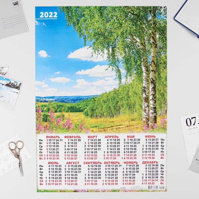 

Календарь листовой А2 "Природа 2022 - 8"