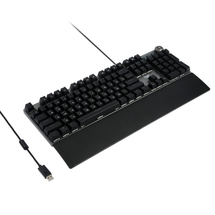 Клавиатура AULA F2058, игровая, проводная, механическая, 108 клавиш, USB, подсветка, черная