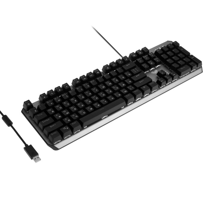 Клавиатура AULA F2066, игровая, проводная, механическая, 105 клавиш, USB, подсветка, черная