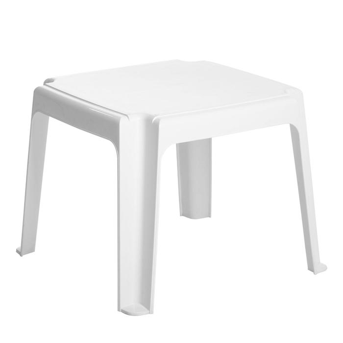 цена Столик для шезлонга Элластик, белый, 45 х 45 х 38 см