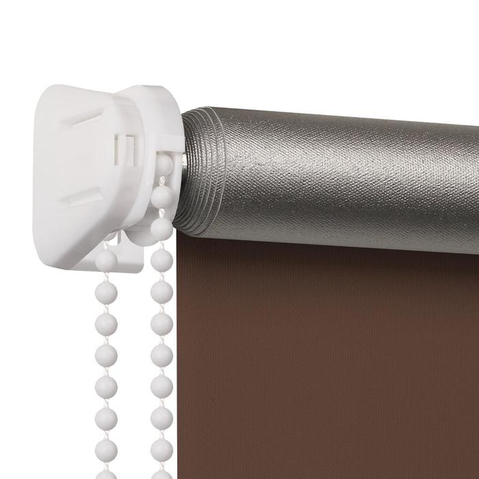 

Штора рулонная Blackout Silver, 70х160 см, цвет шоколад