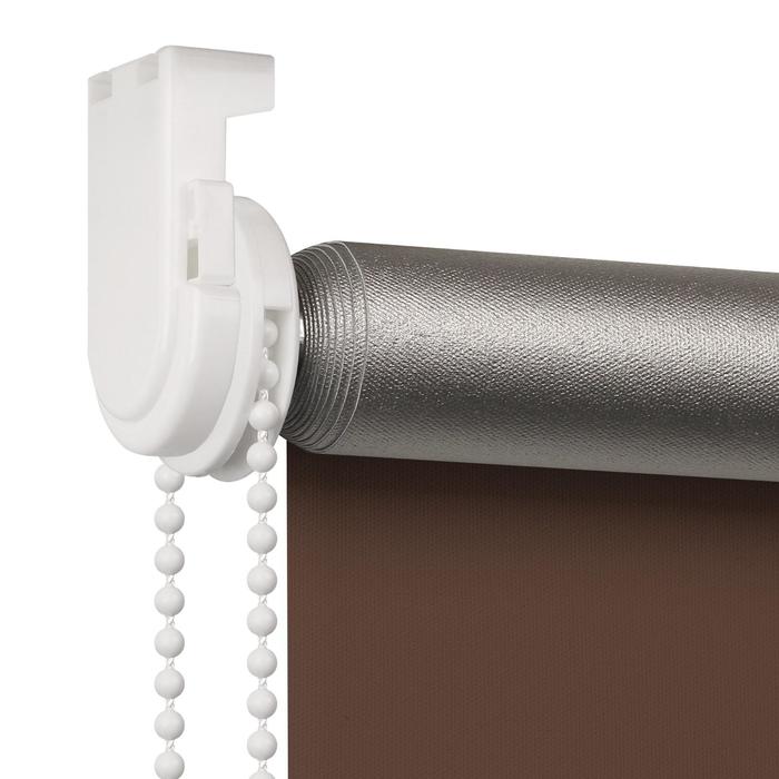 

Штора рулонная Blackout Silver, 160х175 см, цвет шоколад