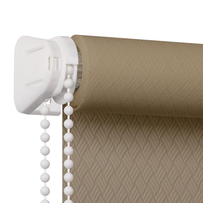 

Штора рулонная Ribbed, 60х160 см, цвет бежевый