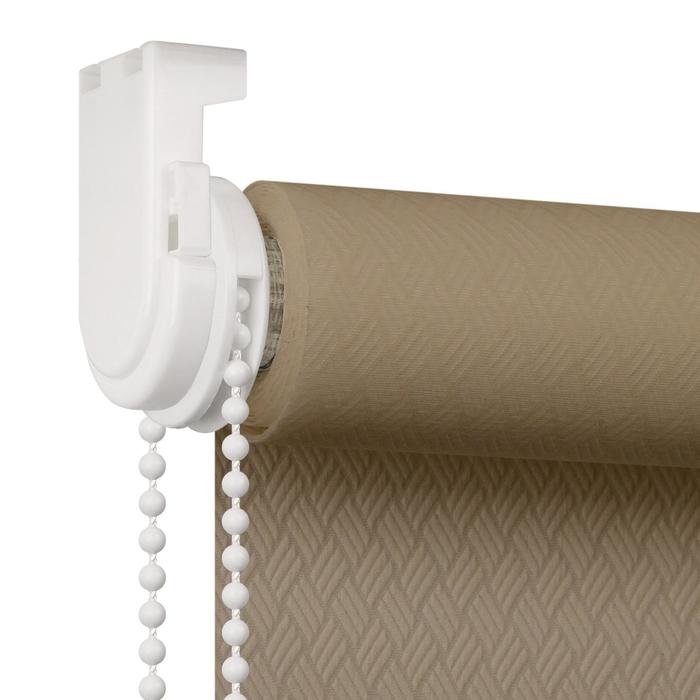 

Штора рулонная Ribbed, 140х175 см, цвет бежевый