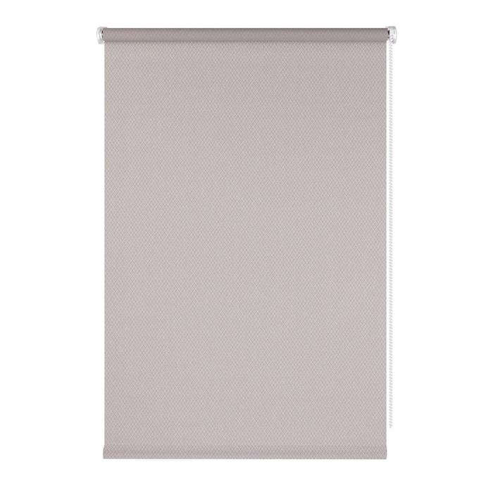 фото Штора рулонная ribbed, 100х160 см, цвет серый prakto