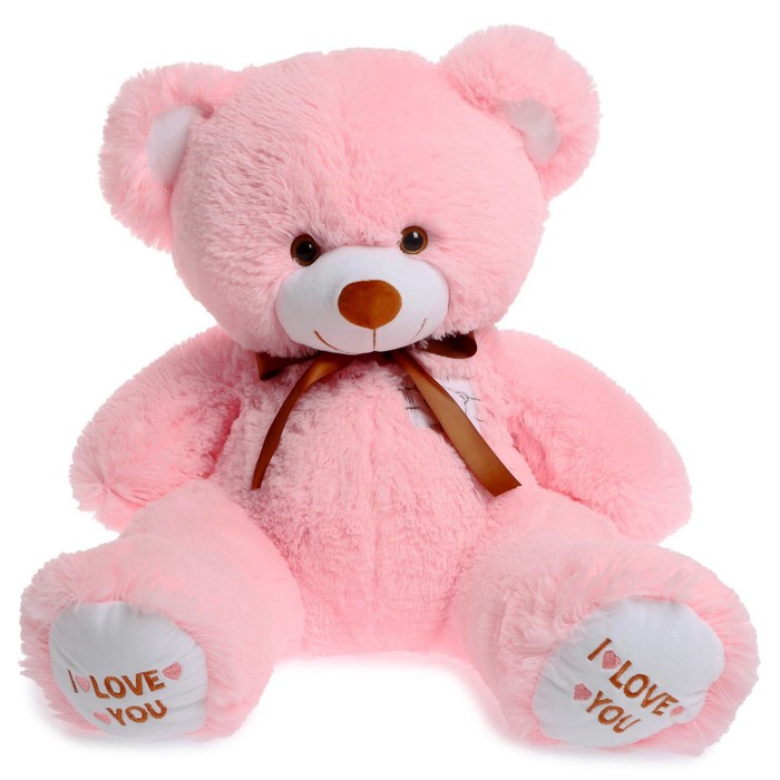 Мягкая игрушка «Медведь Топтыжка», цвет розовый, 70 см мягкая игрушка медведь топтыжка цвет розовый 70 см