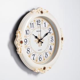 

Часы настенные, серия: Классика, "Роскошь", плавный ход, 38.5 х 38.5 см, d=27.5 см