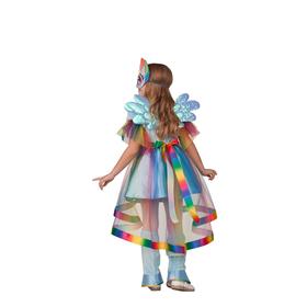 Карнавальный костюм «Радуга Дэш», платье, головной убор, р. 26, рост 104 см от Сима-ленд