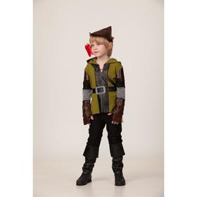 Карнавальный костюм «Робин Гуд», штаны, куртка, головной убор, р. 30, рост 116 см Ош