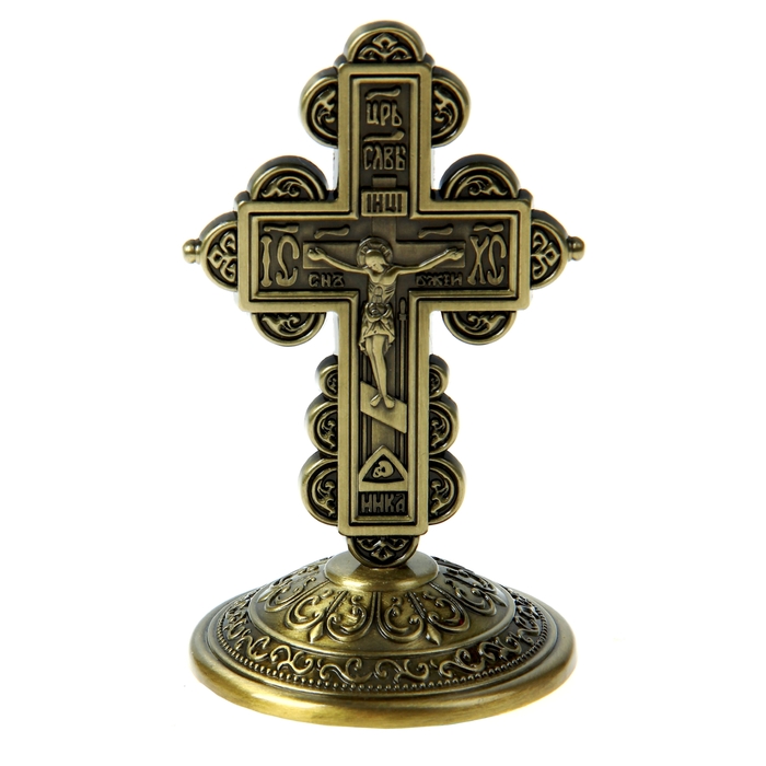 Крест на подставке "Иерусалим", бронзовый цвет