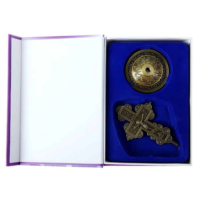 Крест на подставке "Иерусалим", бронзовый цвет