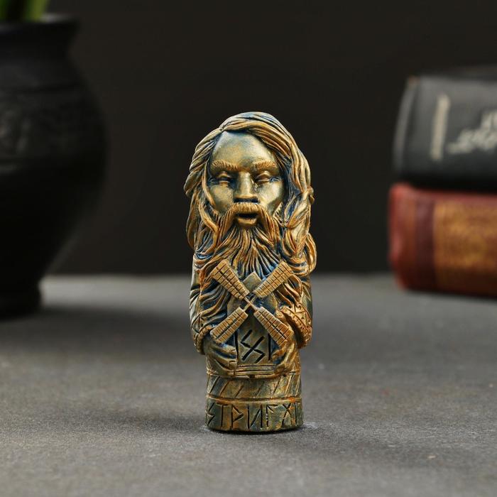 

Фигура "Стрибог" , серо-голубой, 8см
