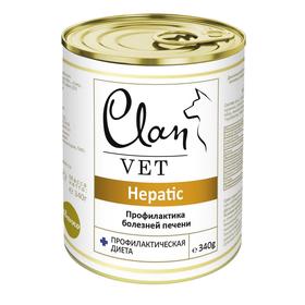 

Консервы CLAN VET HEPATIC для собак, профилактика болезней печени, 340 г