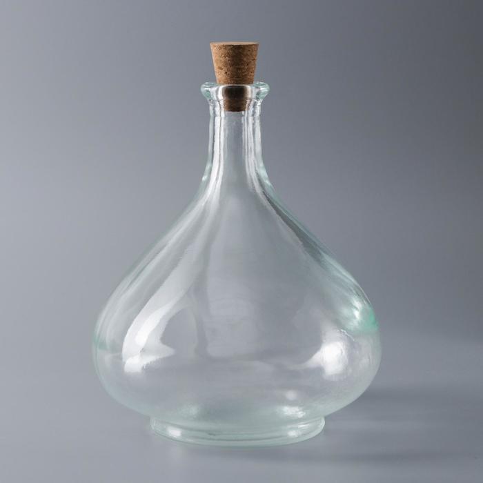Бутылка стеклянная «Тора», 1,5 л, с пробкой