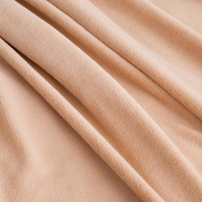 фото Плед этель 180*200 см, цв. бежевый, 100% п/э, корал-флис , 220 гр/м2