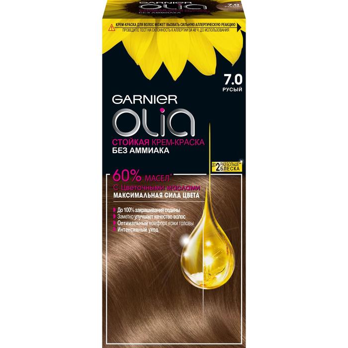 Крем-краска для волос Garnier Olia, тон 7.0 русый