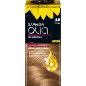 

Крем-краска для волос Garnier Olia, 8.0 Светло-русый, светло-коричневый, 112 мл.