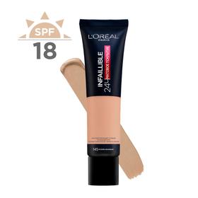

Тональный крем L'Oreal Paris Infaillible 24 часа, ультраматовый, тон 145 розово-бежевый, 30 мл