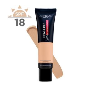 

Тональный крем L'Oreal Paris Infaillible 24 часа, ультраматовый, тон 200 золотисто-песочный, 30 мл