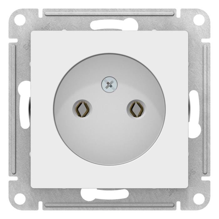 

Розетка SE ATLASDESIGN, 16 А, 250 В, встраиваемая, без з/к, IP20, белая, ATN000141
