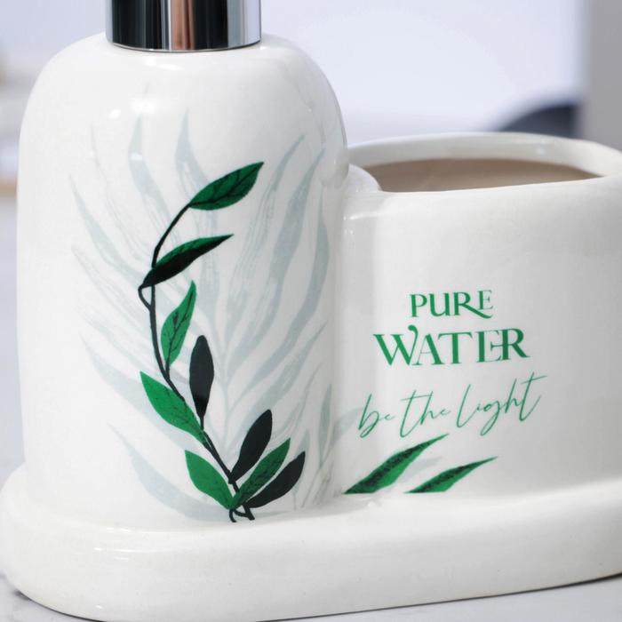 

Дозатор для мыла со стаканом Pure water, 300 мл