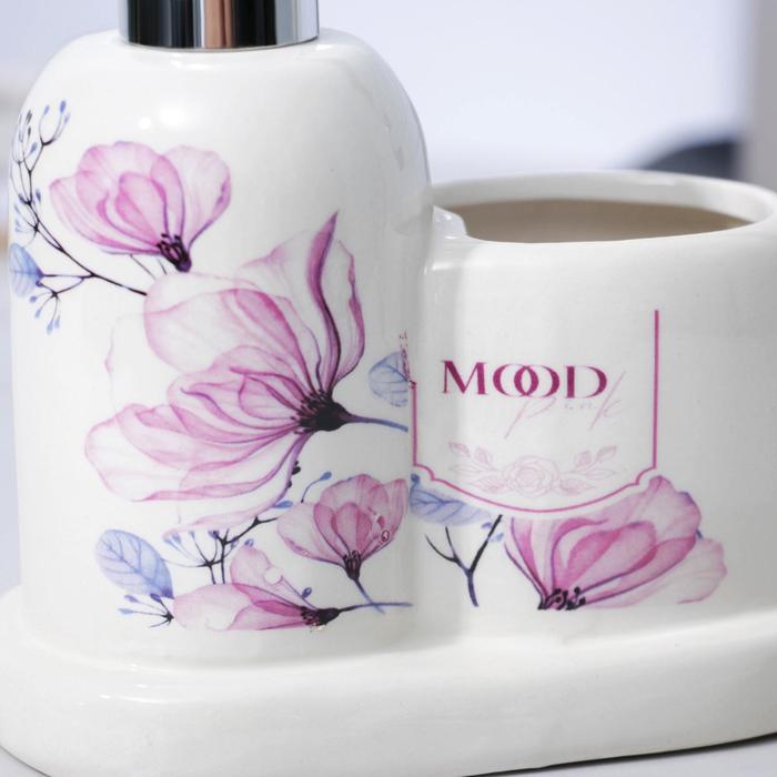 

Дозатор для мыла со стаканом Pink mood, 300 мл