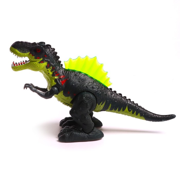 Динозавр «Рекс», эффект дыма, свет и звук, работает от батареек