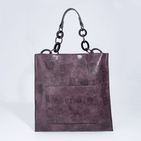 Сумка-мешок, отдел на молнии, наружный карман, длинный ремень, цвет фиолетовый