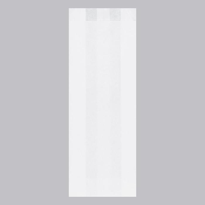 Пакет бумажный фасовочный, белый, V-образное дно, жиростойкая бумага 30 х 10 х 5 см