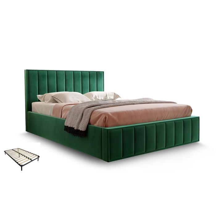 Кровать Вена с орт. основанием 1400х2000 Зеленый велюр кровать вена с орт основанием 1400х2000 коричневый велюр