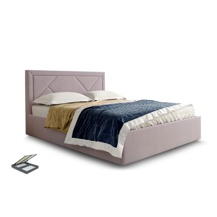 Кровать Сиеста с орт. Основанием и с ПМ 1400х2000 Розовый велюр кровать сиеста с орт основанием 1800х2000 розовый велюр