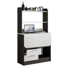 

Компьютерный стол Рокки 800х372х1400 венге/лоредо