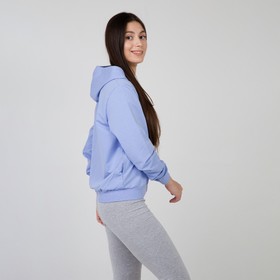 

Толстовка женская однотонная, цвет голубой, размер one size